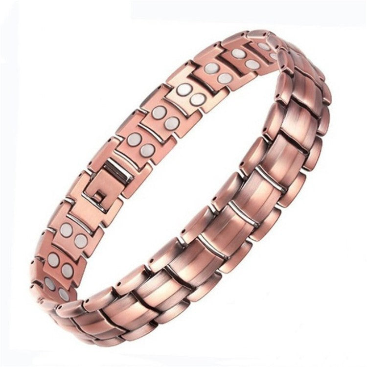 Detachable Alloy Double Row Magnet Niche Electroplated Bracelet