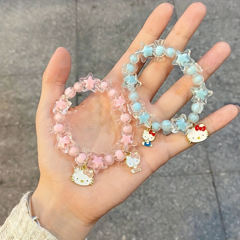 Women's Cartoon Sweet Bangle Travel Versatile Little Colorful Bracelet