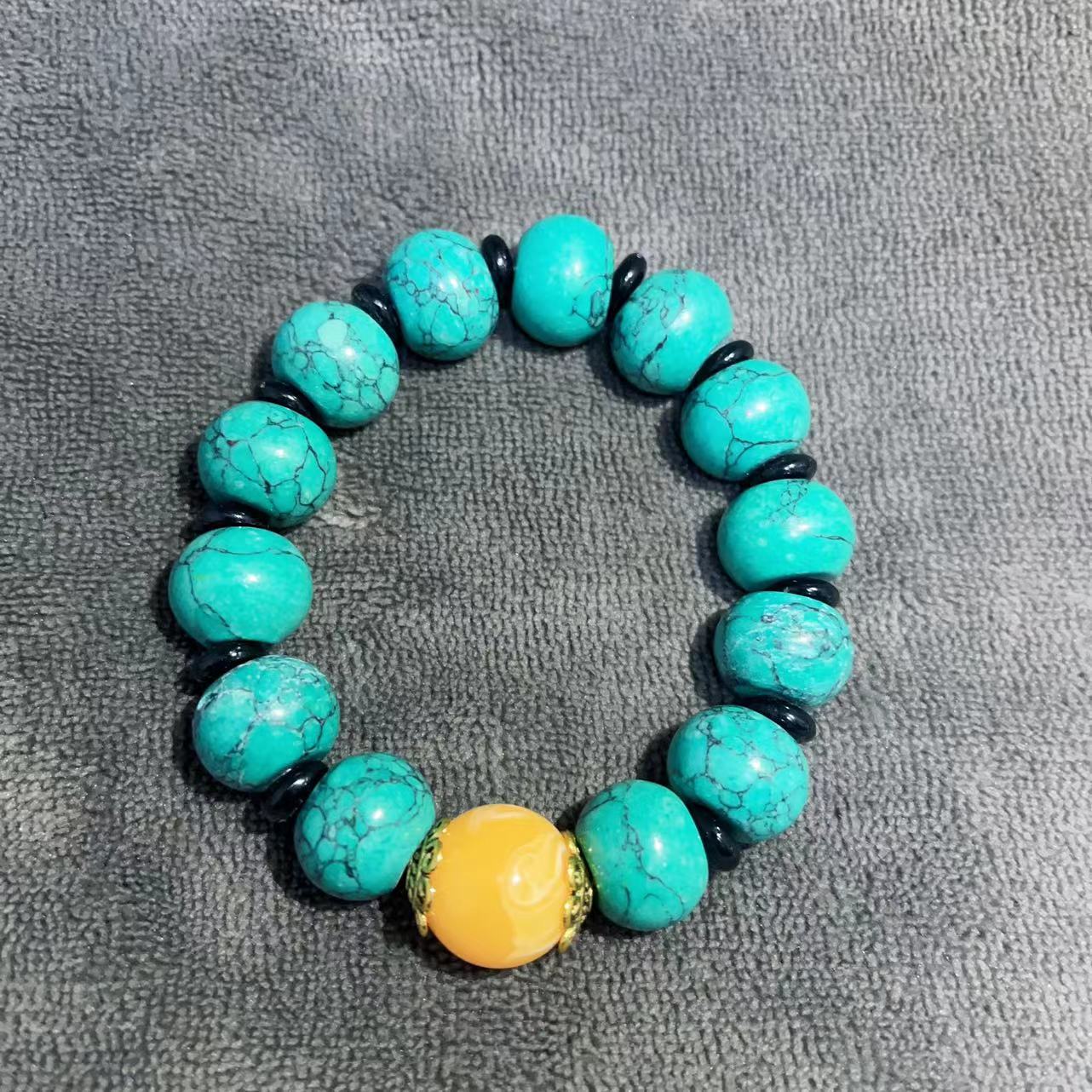 Women's & Men's Beads Beeswax Single Circle Amusement Article Bracelets