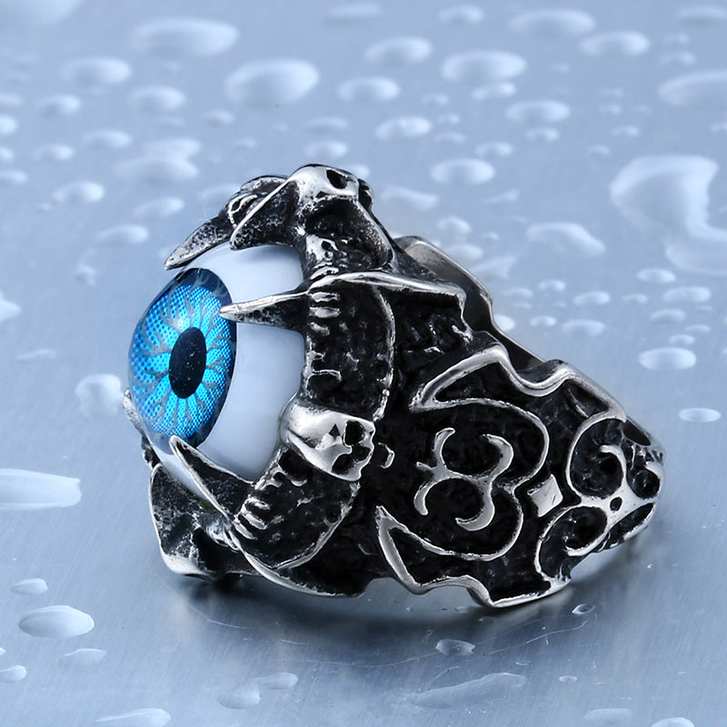 Men's Death Devil's Eye Personality Ornament Stainless Rings