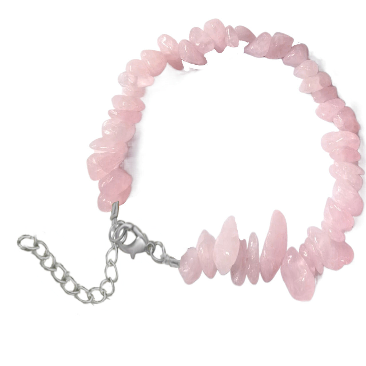 Natural Crystal Agate Gravel Irregular Stone Lobster Bracelet
