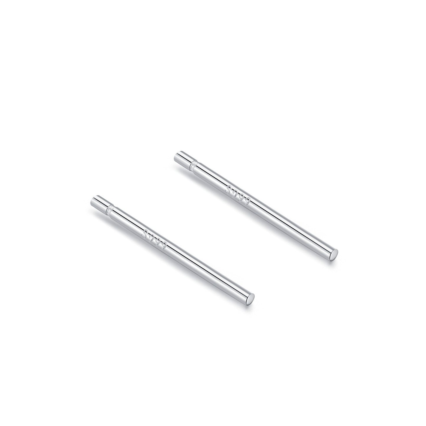 Female Temperament Enough Kind Of White Fungus Bone Nail Ear Stud Earrings