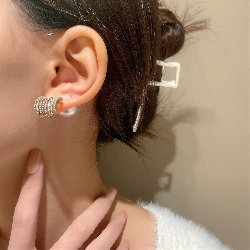 Women's Pearl For French Entry Lux Butterfly Earrings