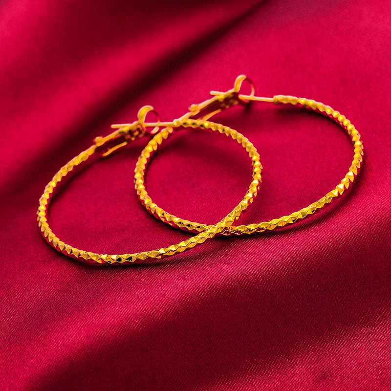 Gold Female Large Meteor Shower Decoration Starry Sky Glossy Thread Rings
