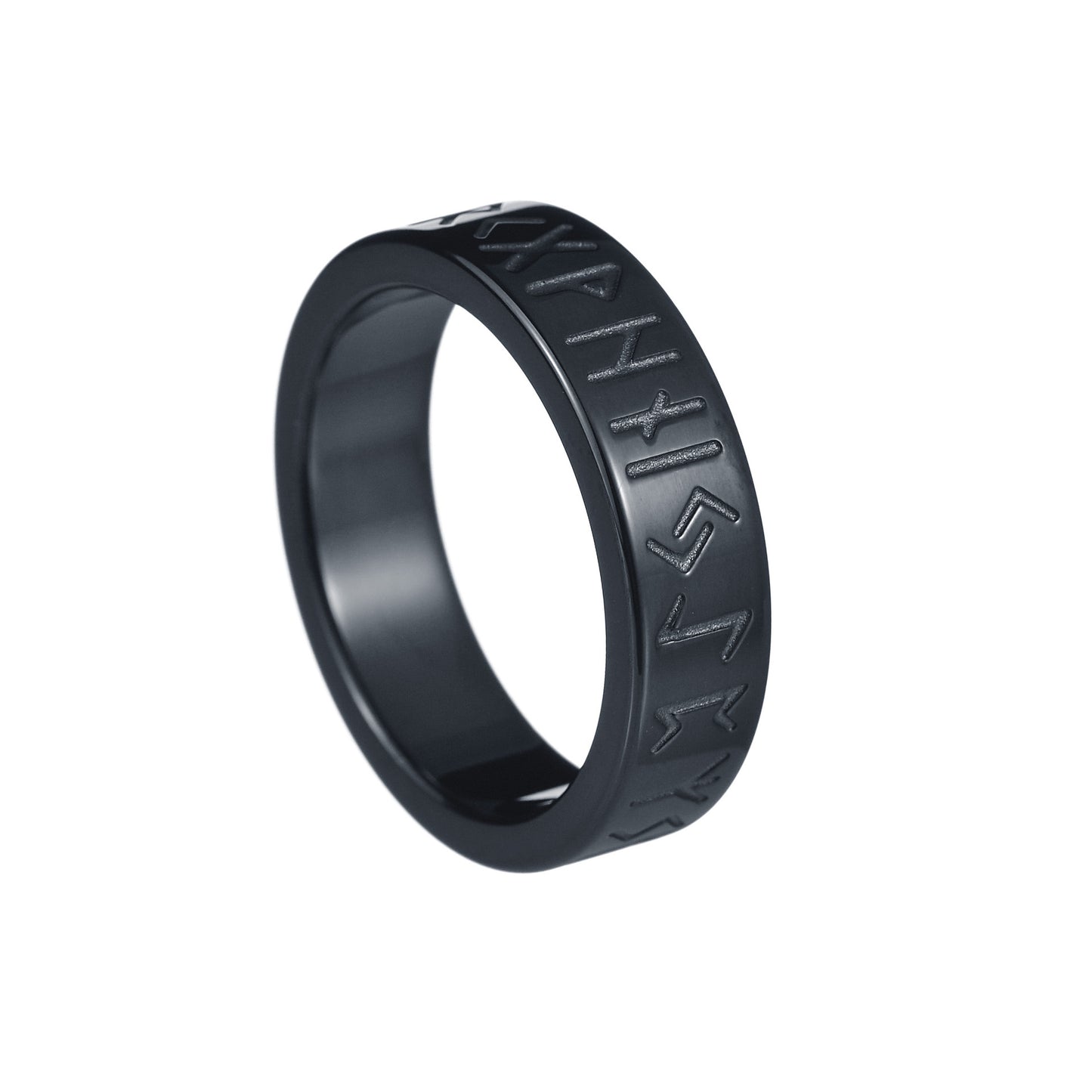 Men's Titanium Steel Ornament Viking Force Laboratories Rings