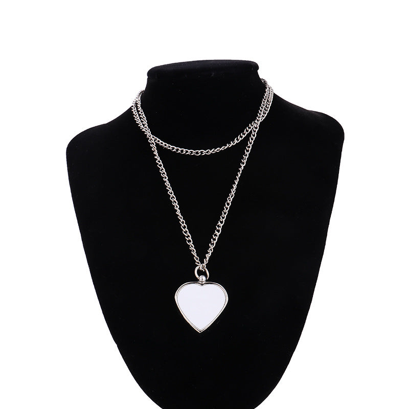 Eternal Commemorative Thermal Transfer Blank Cinerary Casket Couple Pet Pendants