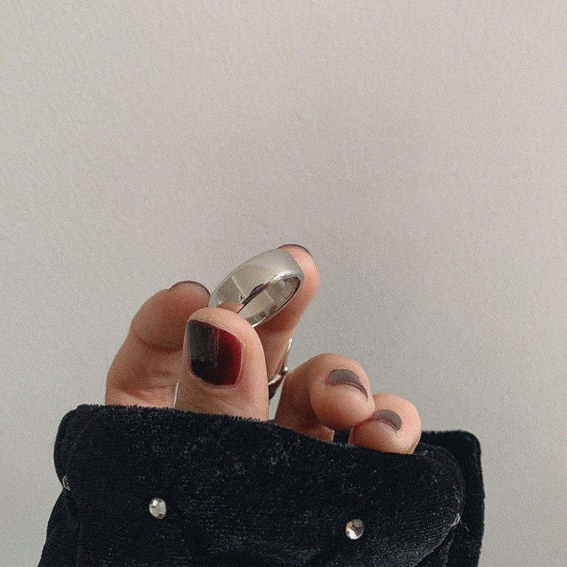 Women's Sier Simple Light Luxury High-grade Index Finger Open Rings