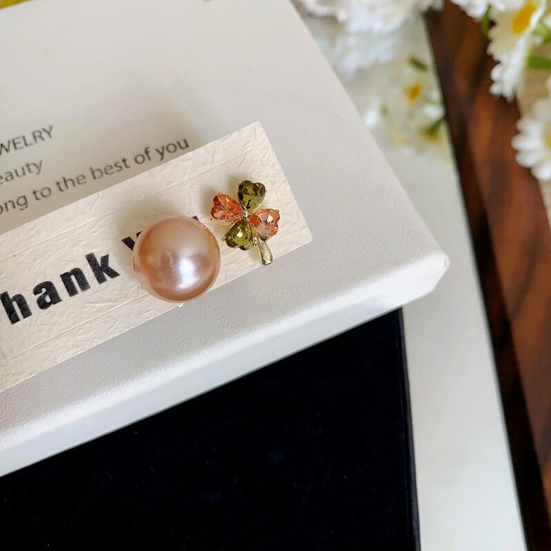 Women's Cold Style Colorful Crystals Pearl Small Rings