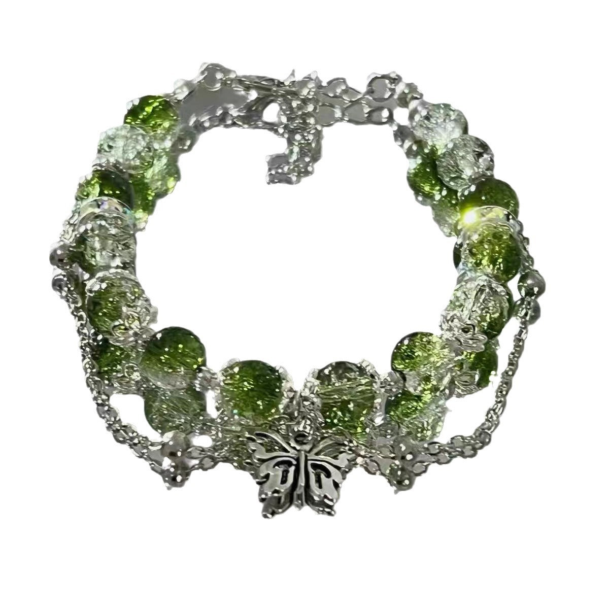 Yao Style Green Butterfly Niche Lanyard Eye-catching Bracelet