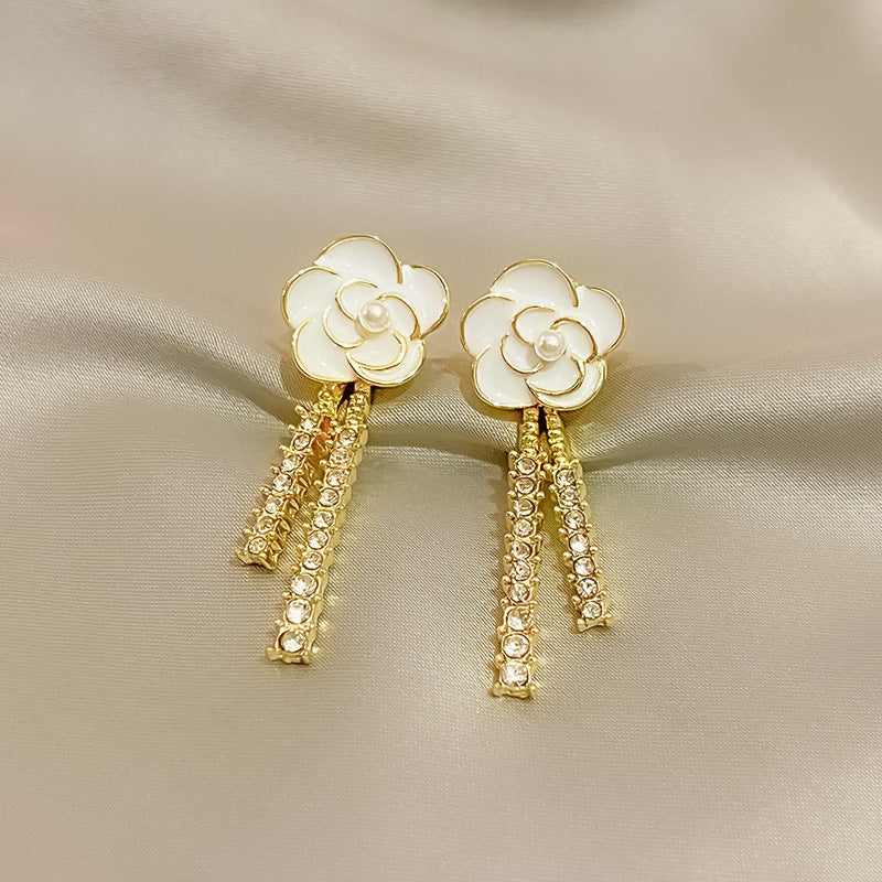 Elegant Zircon Butterfly Tassel Gentle Stylish Personality Stud Earrings
