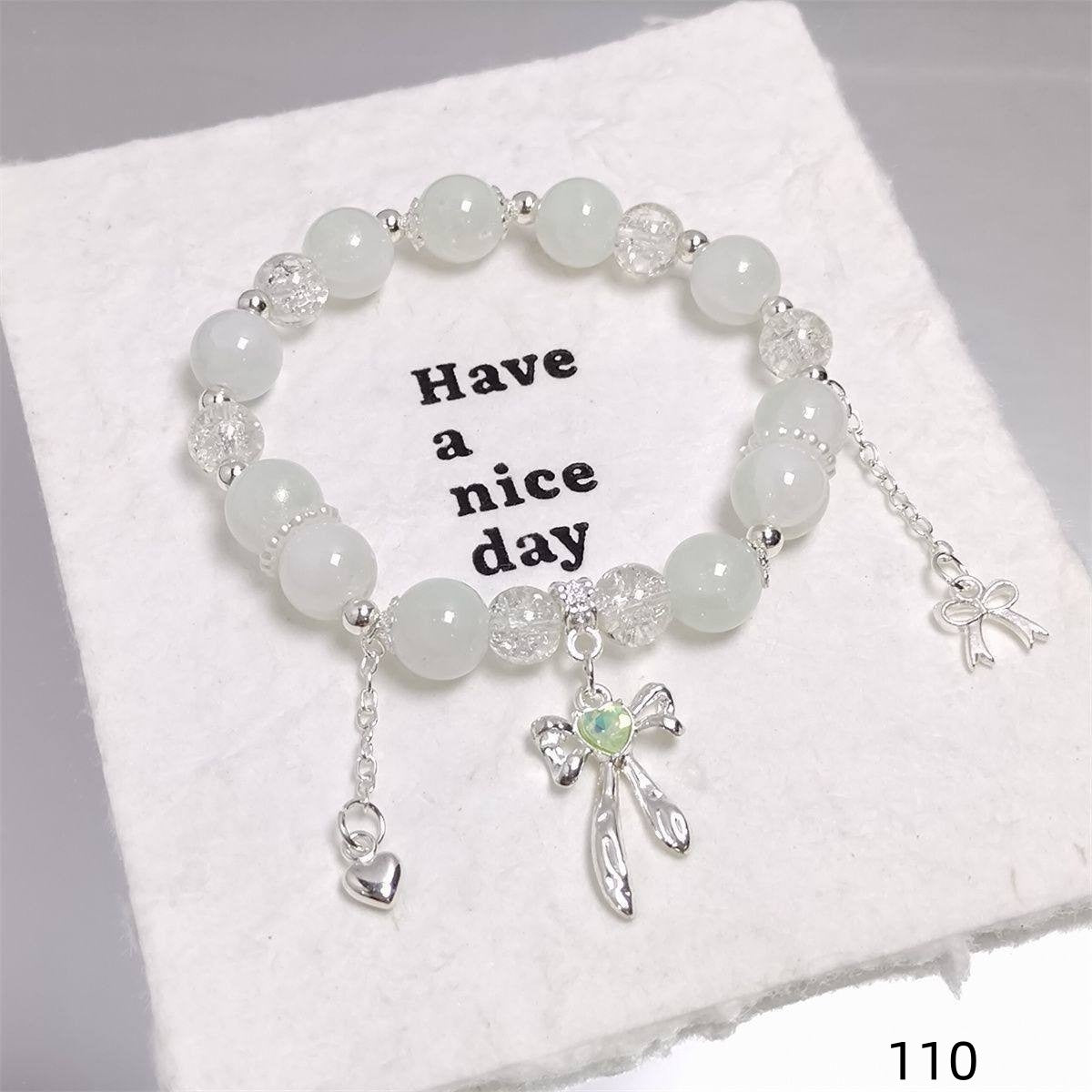 Colorful Crystal String Beads Fishtail Sweet Super Fairy Girlfriends For Bracelets
