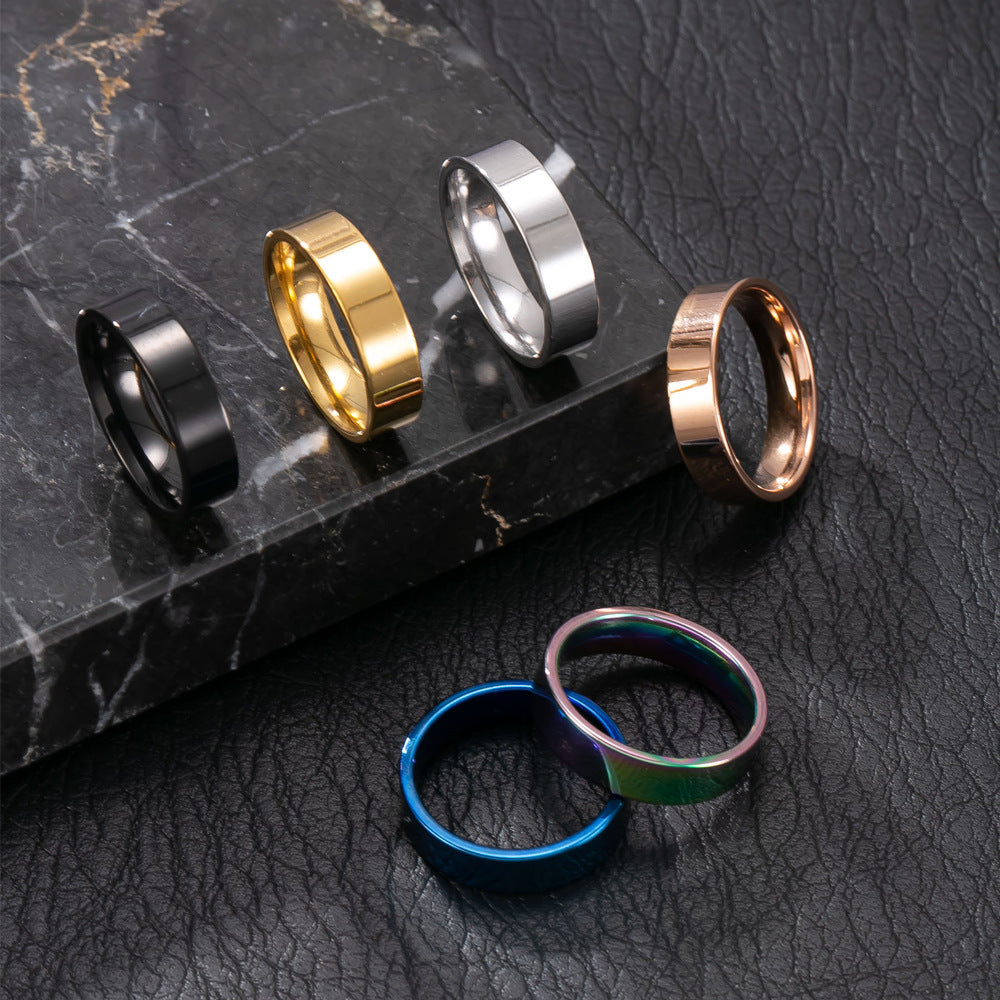 Simple Inner Ball Outer Flat Surface Couple Ring