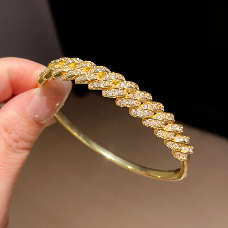 Women's Oval Leaf Small Fresh Gentle Temperament Light Luxury High Sense Bracelet