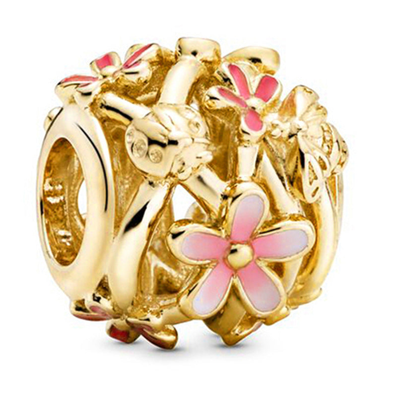 Innovative Stylish Pink Beaded Daisy Fashion Jewelry Accessories