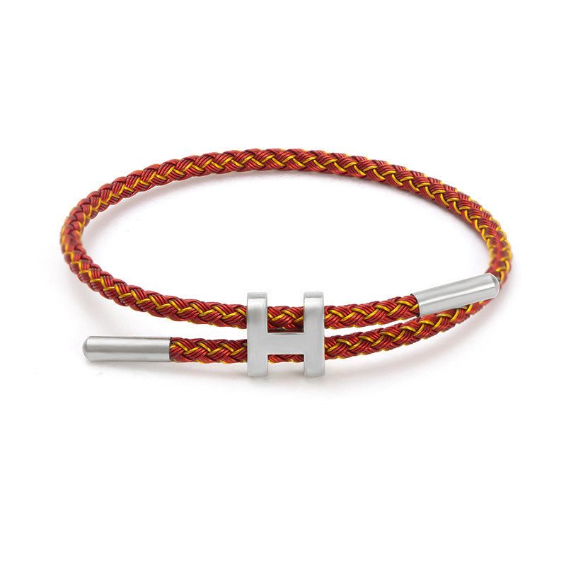 Wire Rope Adjustable Hard Pure Gold Accessory Bracelets