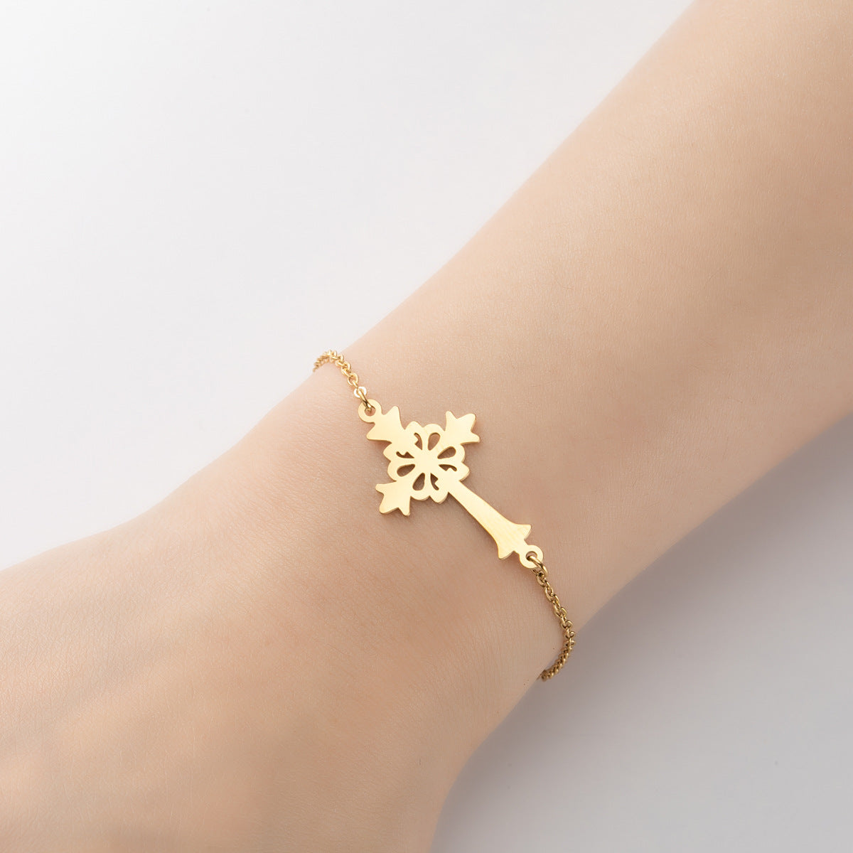 Simple Personality Cross Fashion Retro Compass Bracelets