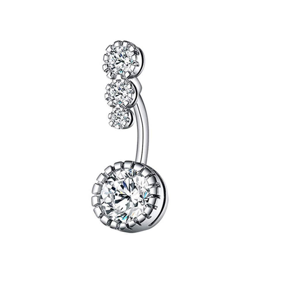 Mix Match Zircon Navel Suit Human Body Rings