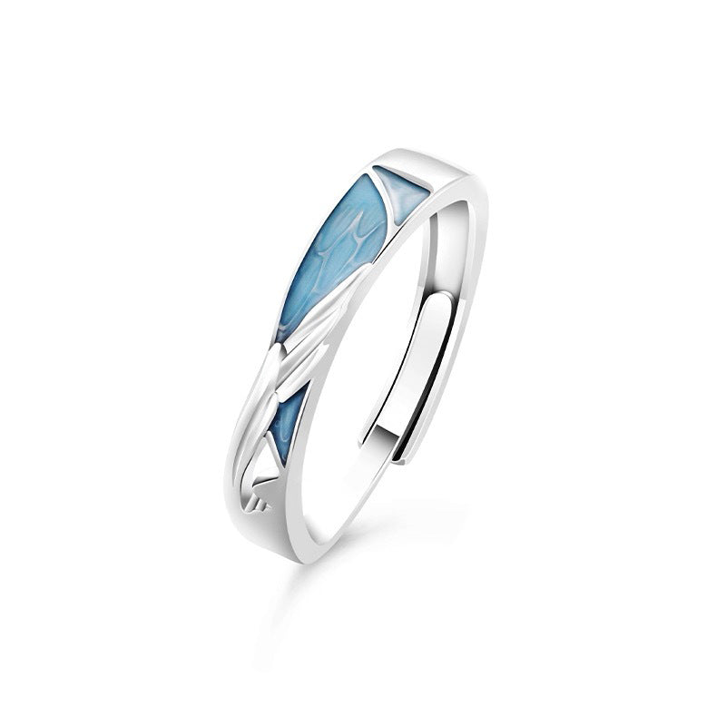 Women's & Men's Style Pair Simple Fashion Temperament Valentine's Day Rings