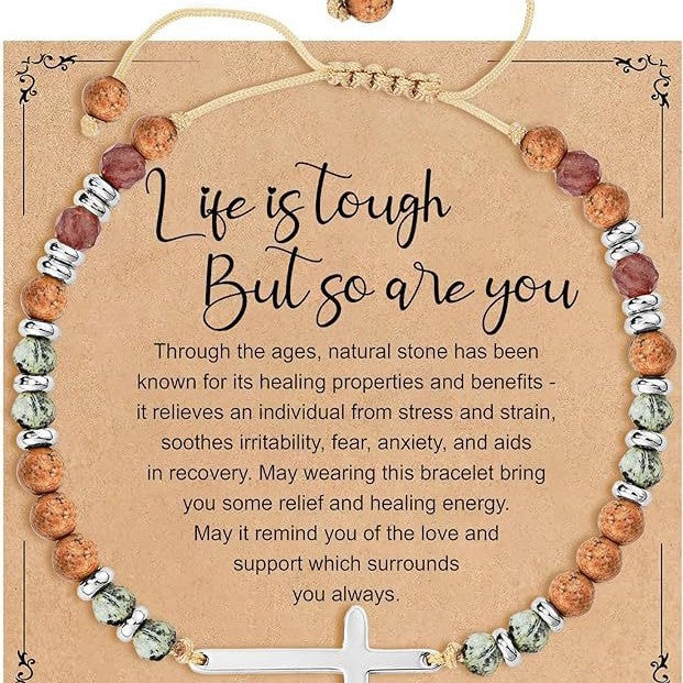 Colorful Natural Stone Turquoise Gold Spacer Alloy Wax Line Bracelets