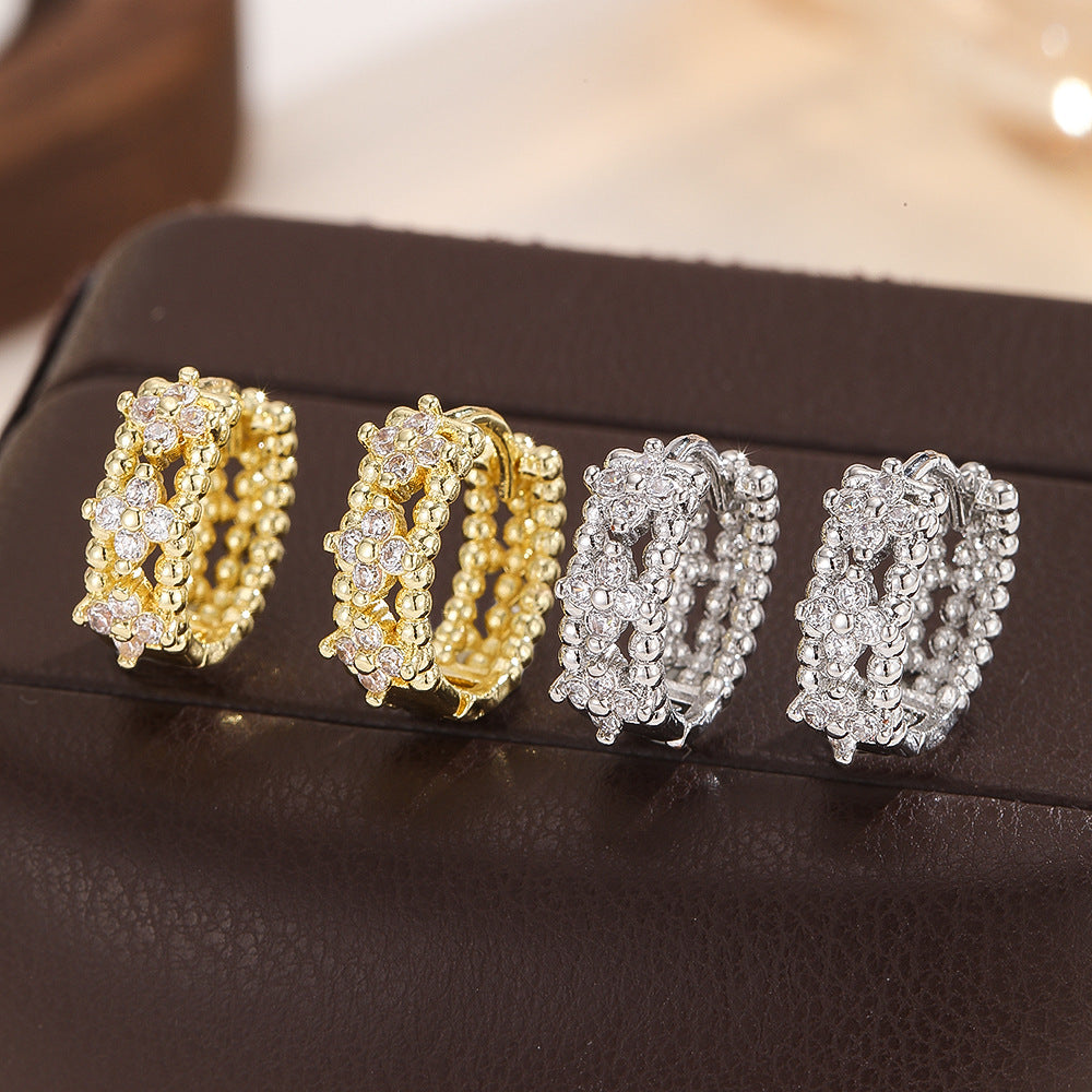 Affordable Luxury Style Woven Ear Clip Small Elegant Daily Commuter Rings