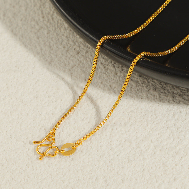 Full Body Titanium Steel Elegant Buckle Necklaces