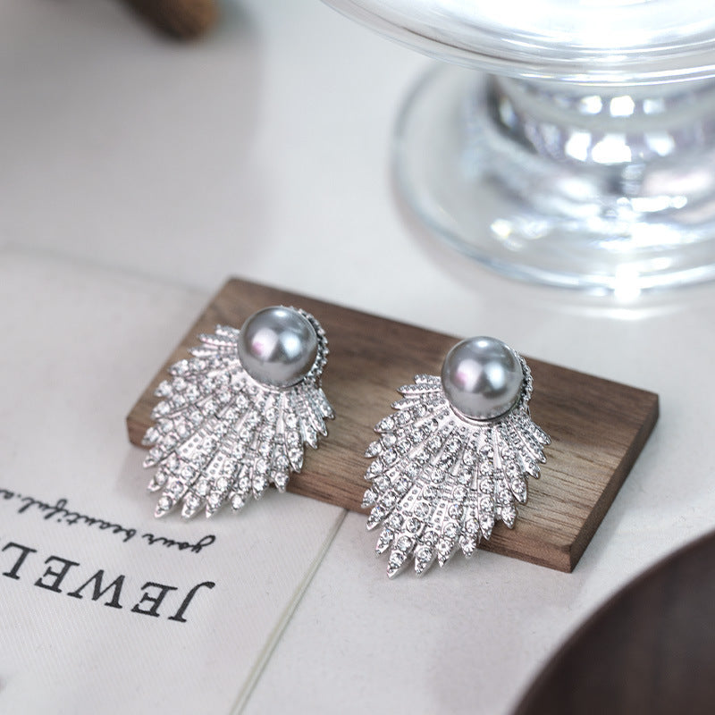 Women's High-grade Diamond Alloy For Niche Temperament Earrings