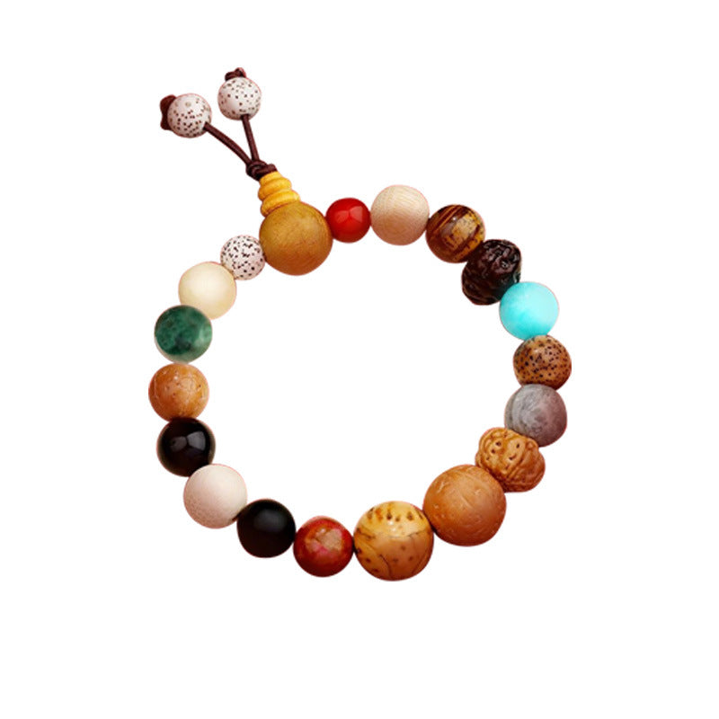 Women's & Men's Third Generation Wooden Beaded Bodhi Rosary Bracelets