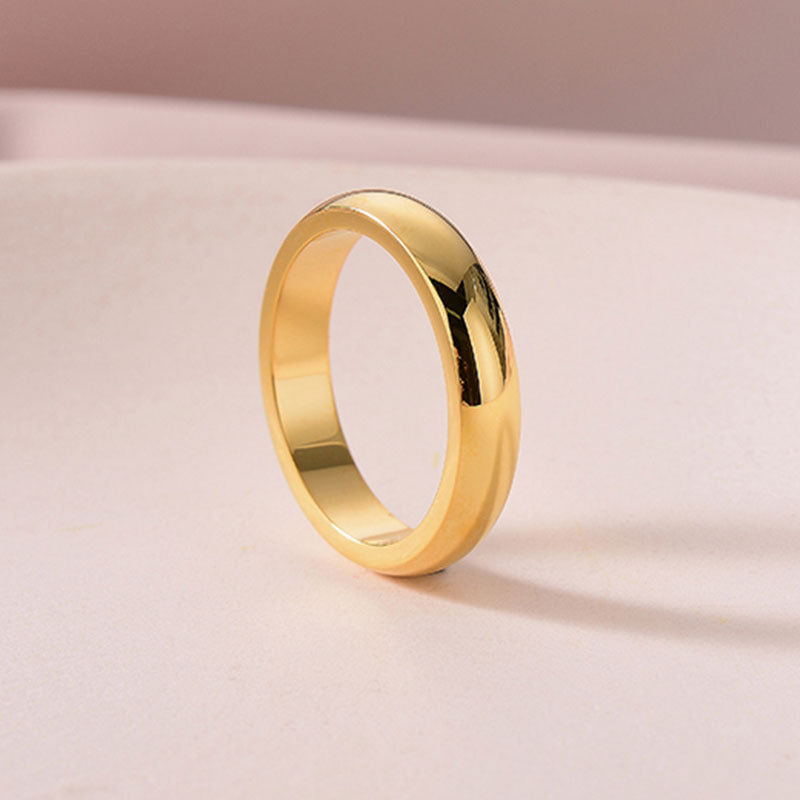 Stainless Fashion Couple Wide Version Index Rings