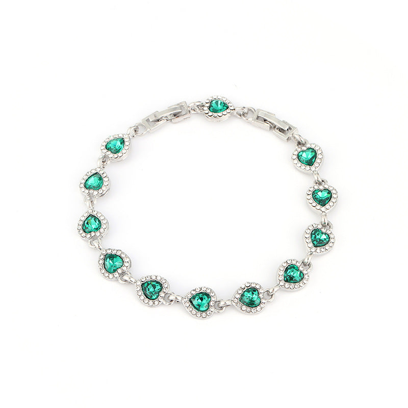 High-grade Sweet Loving Heart Fashion Heart-shaped Bracelet
