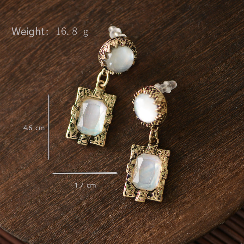 Antique Style Fairy Niche Design High Class Elegant Earrings