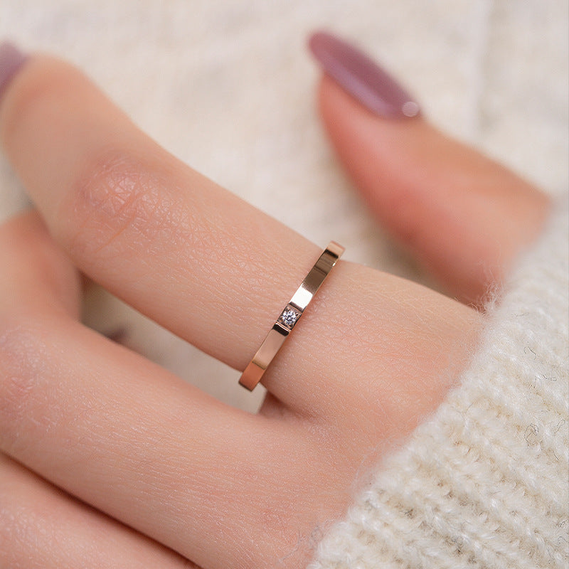 Design Simple Index Finger Cold Wind Rings