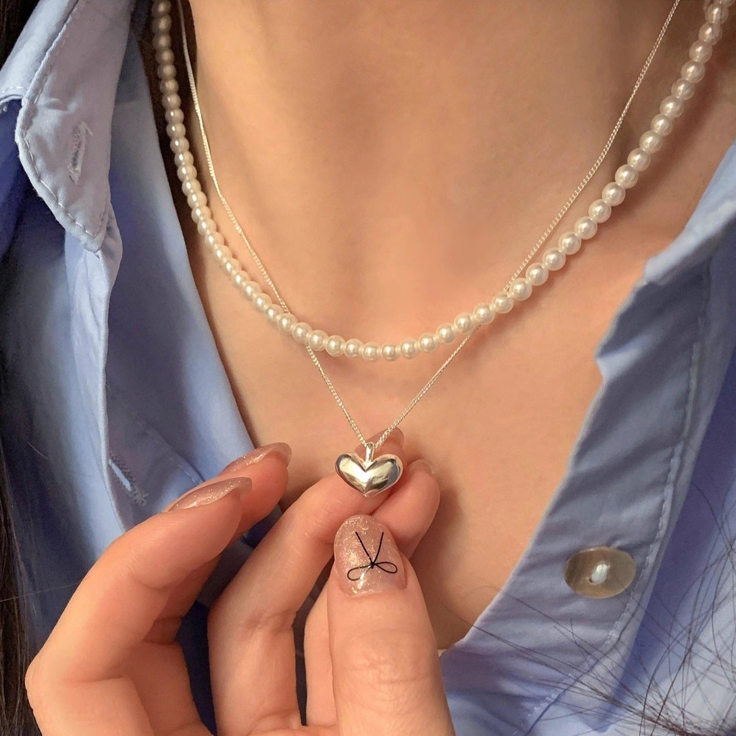 Women's Sier Light Luxury High-grade Design Clavicle Necklaces
