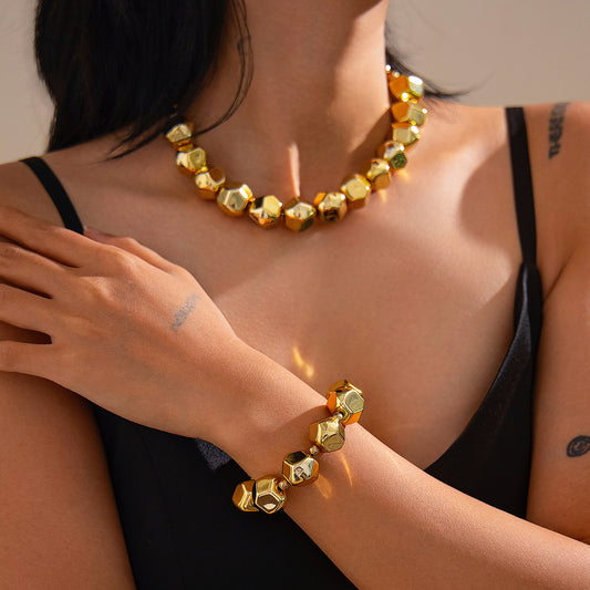 Fashion Round Trimming Suit Simple Irregular Necklaces