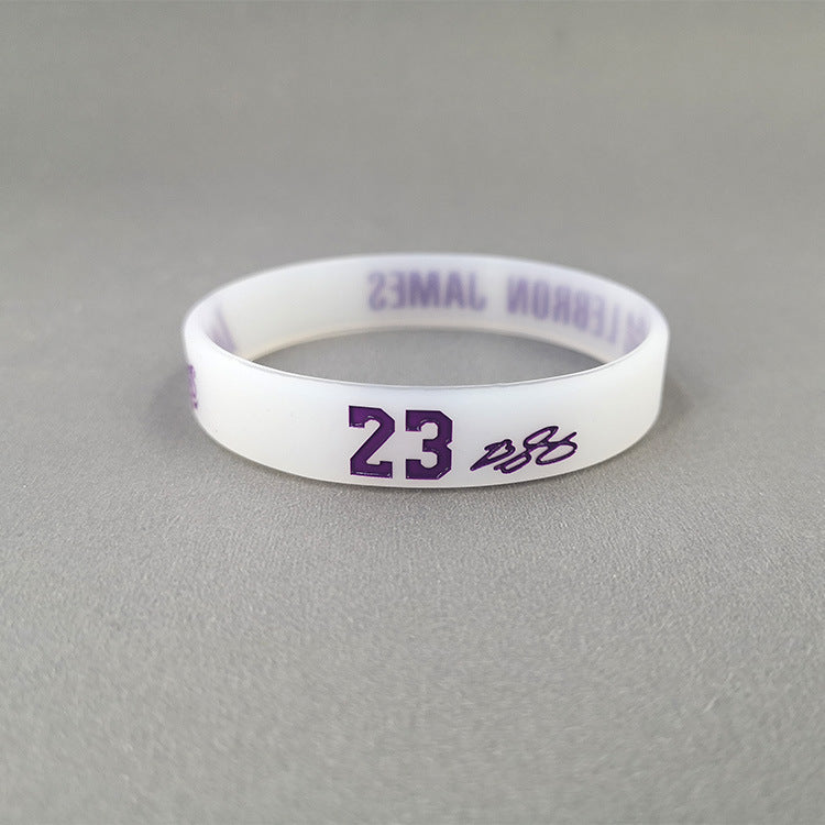 Basketball Kobe James Curry Sports Wristband Custom Luminous Bracelets
