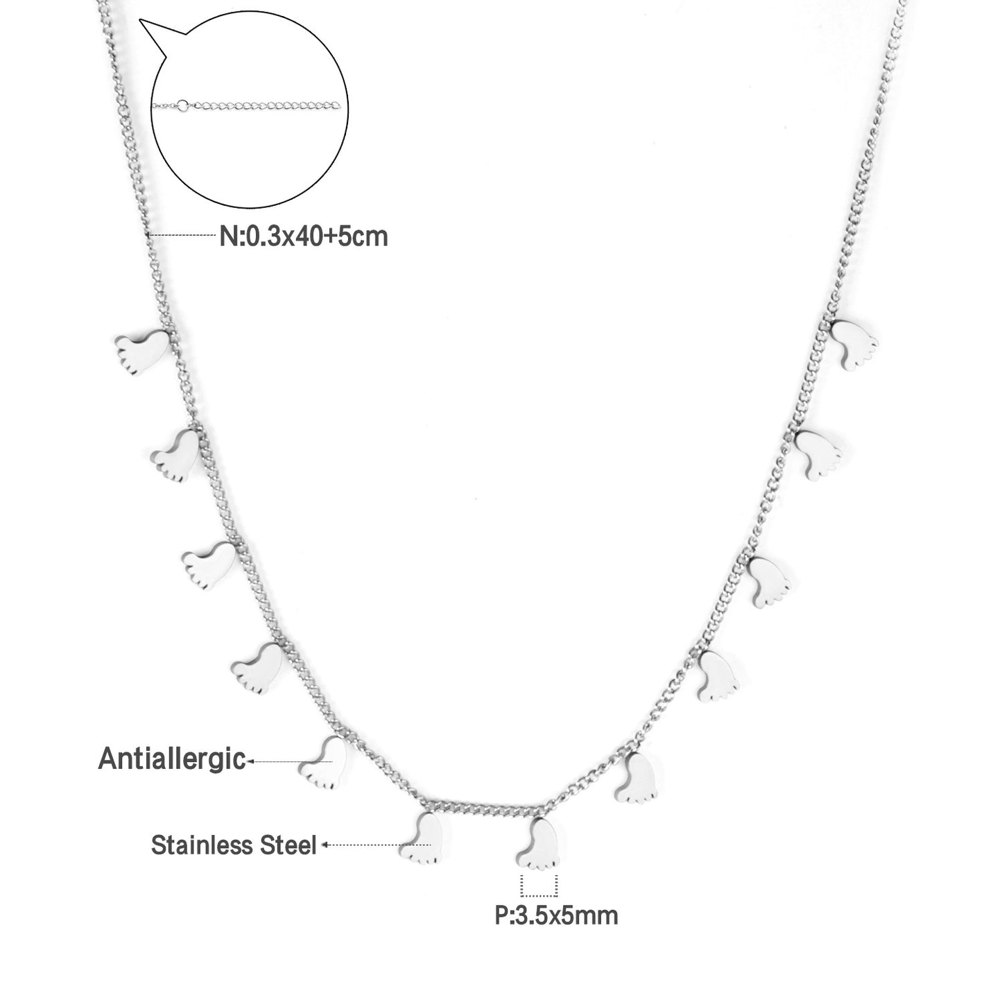 Niche High-grade Simple Temperamental Geometric Electroplated Stainless Necklaces