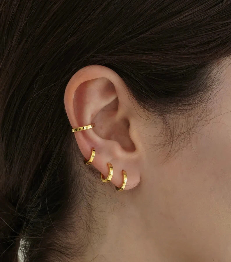 Fashion Simple Big High-grade Style Metal Ear Earrings