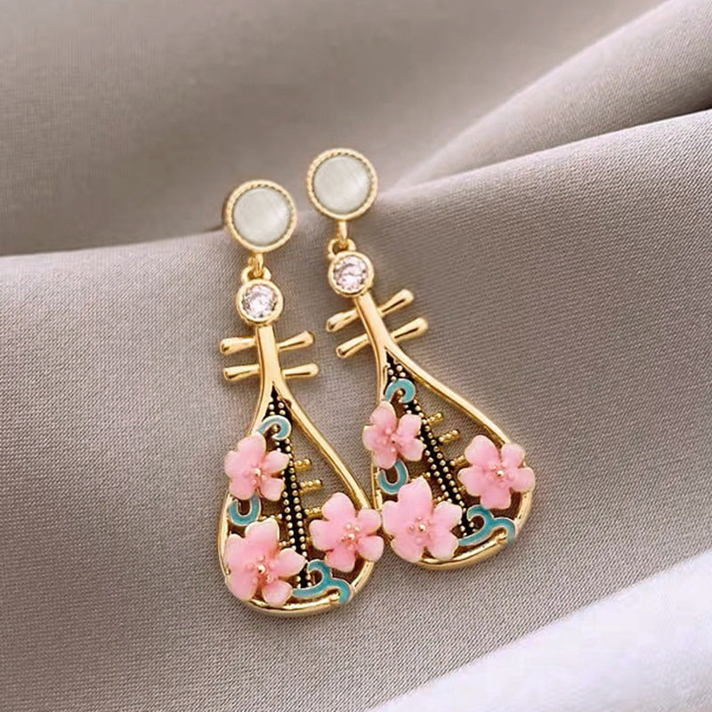 Style Retro Court Tassel Eardrops Simple Rings