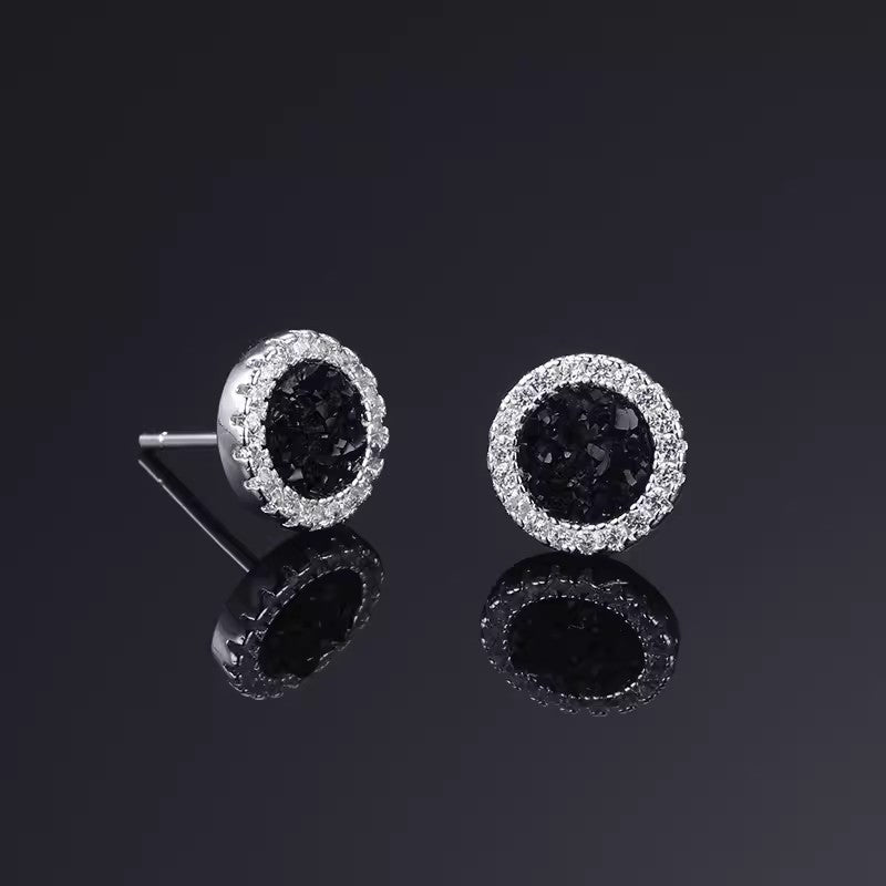 Men's Ear Trendy Personality High Sense Frosty Style Pu Niche Earrings