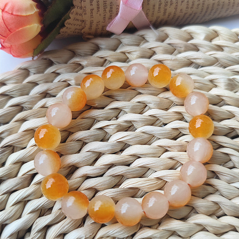 Hand Toy Gradient Color Glass Beads Primary School Beaded Can Bracelets