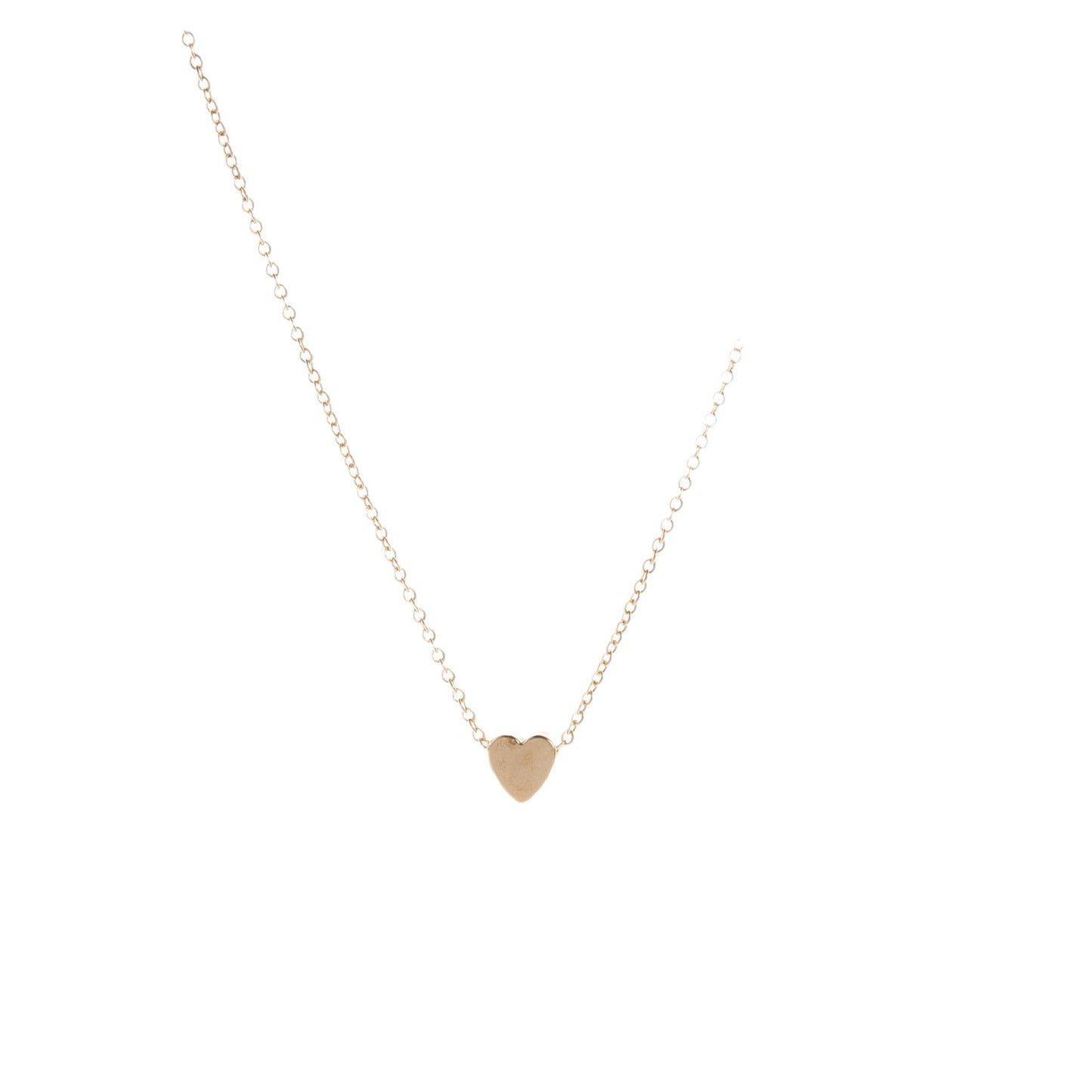 Beautiful Simple Peach Heart Gold Sier Necklaces