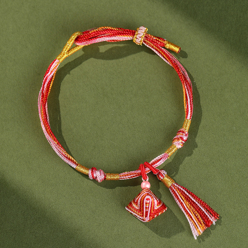 Festival Colorful Rope Ethnic Style Hand-woven Adult Small Sachet Carrying Bracelet