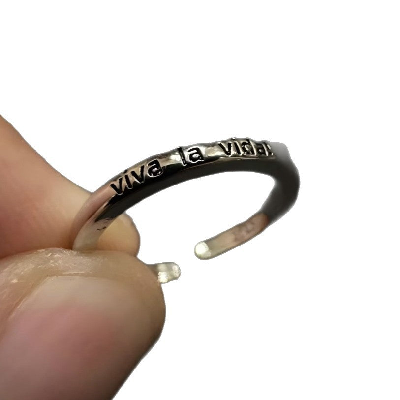 Long Live Life Niche High Sense Little Finger Thumb Rings