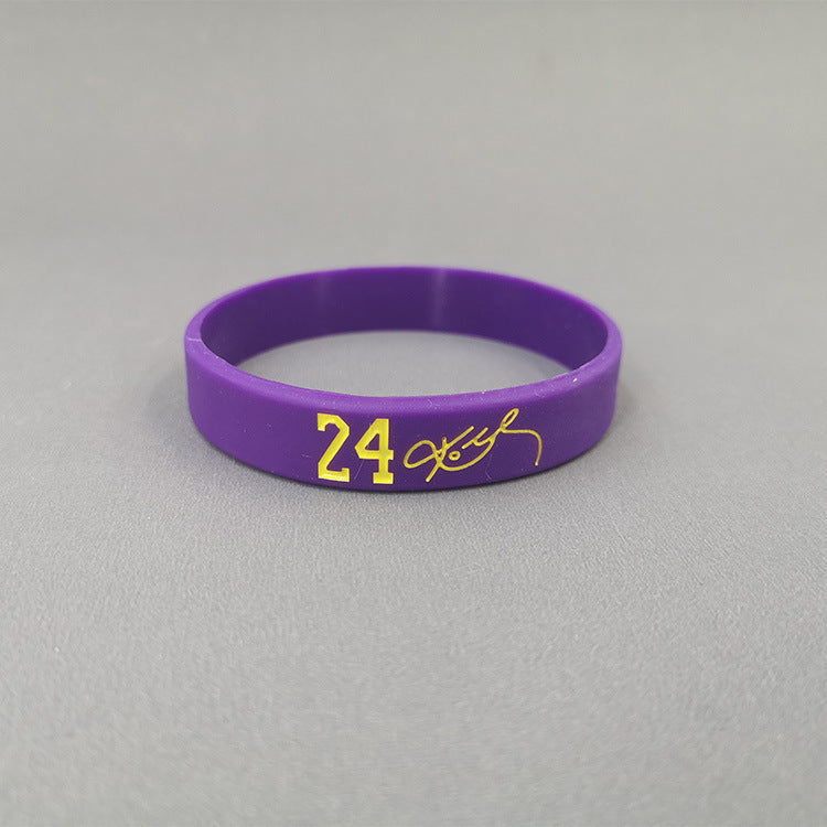 Basketball Kobe James Curry Sports Wristband Custom Luminous Bracelets