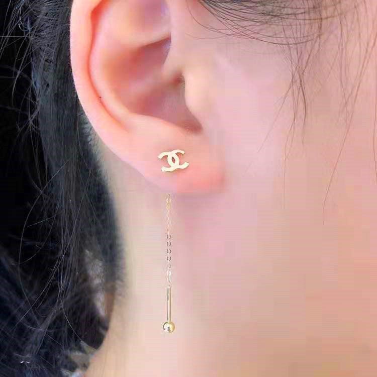 Titanium Steel Clover Crown Heart Shaped Classic Style Smiley Face Earrings