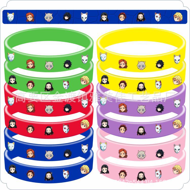 Cartoon Silicone Anime Surrounding The Game Wrist Bracelets