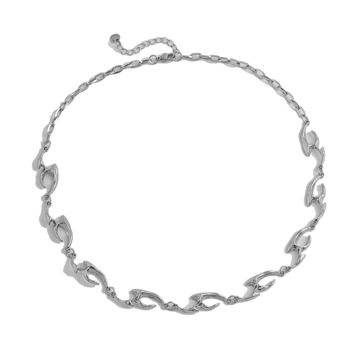 Women's & Men's Irregular Shaped Metal Street Trendy Design High-grade Necklace