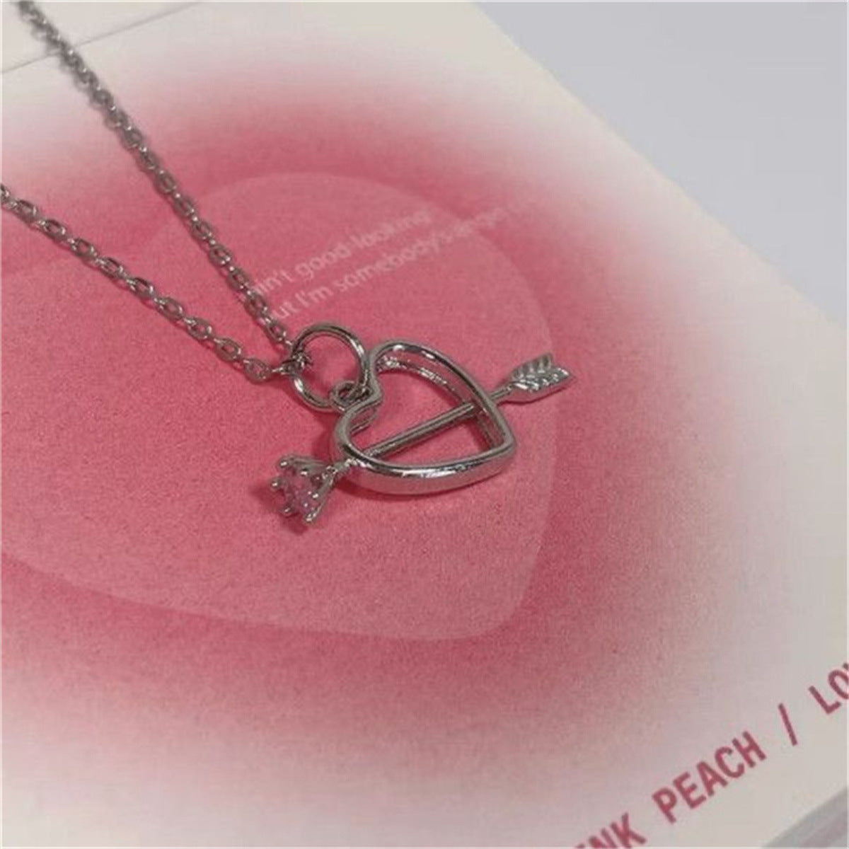 Luxury Sweet Loving Heart Clavicle Chain Niche High Necklaces