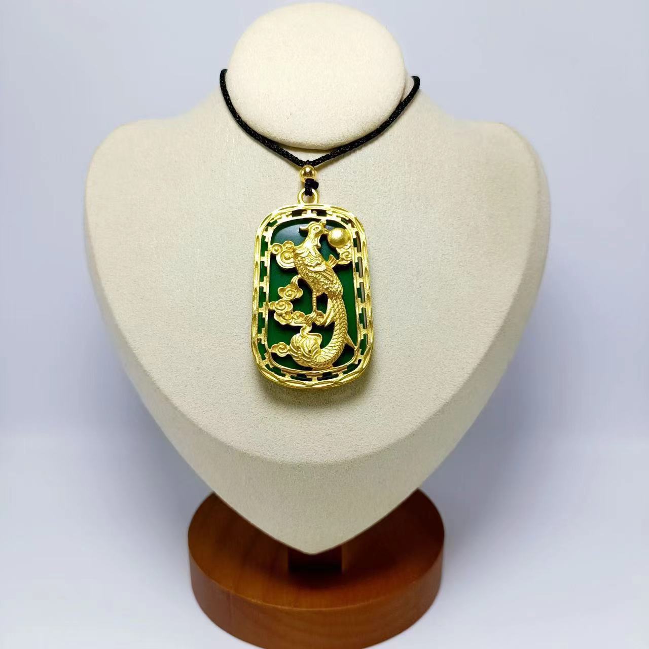 Alloy Dragon Phoenix Avalokitesvara Buddha Gold-plated Pendants