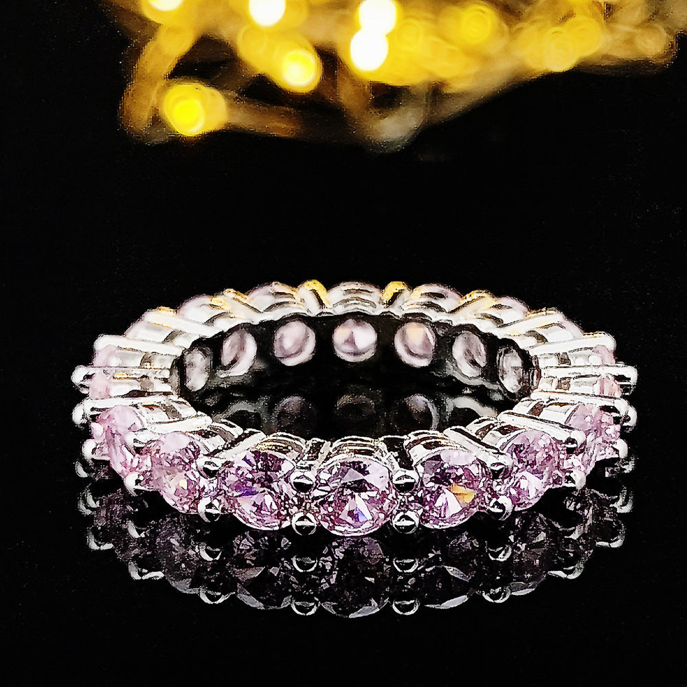 Women's Simple Pink Niche High Sense Does Rings