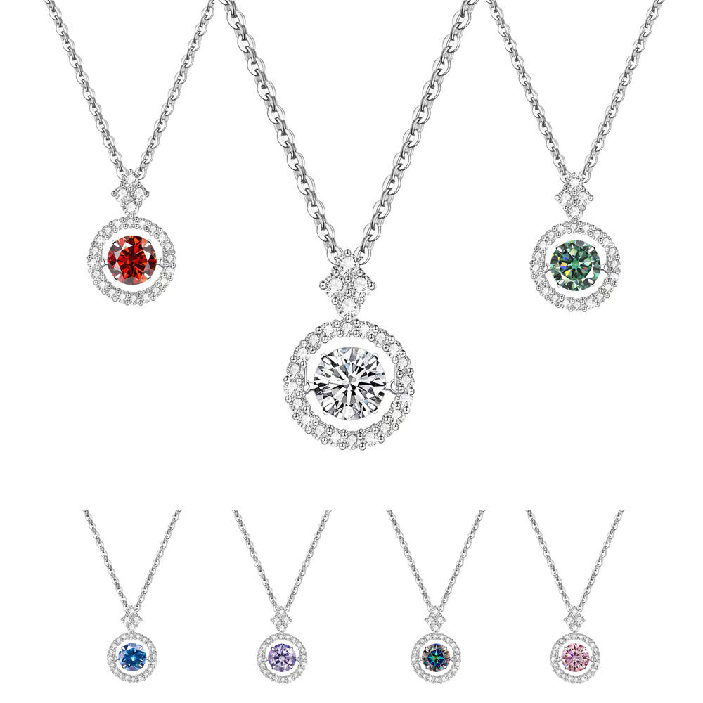 Moissanite Mini Chasing Light Smart Chain Necklace